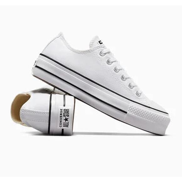 Converse Women's White Chuck Taylor All Star Lift Platform Canvas Shoe Size 6 - Picture 11 of 11
